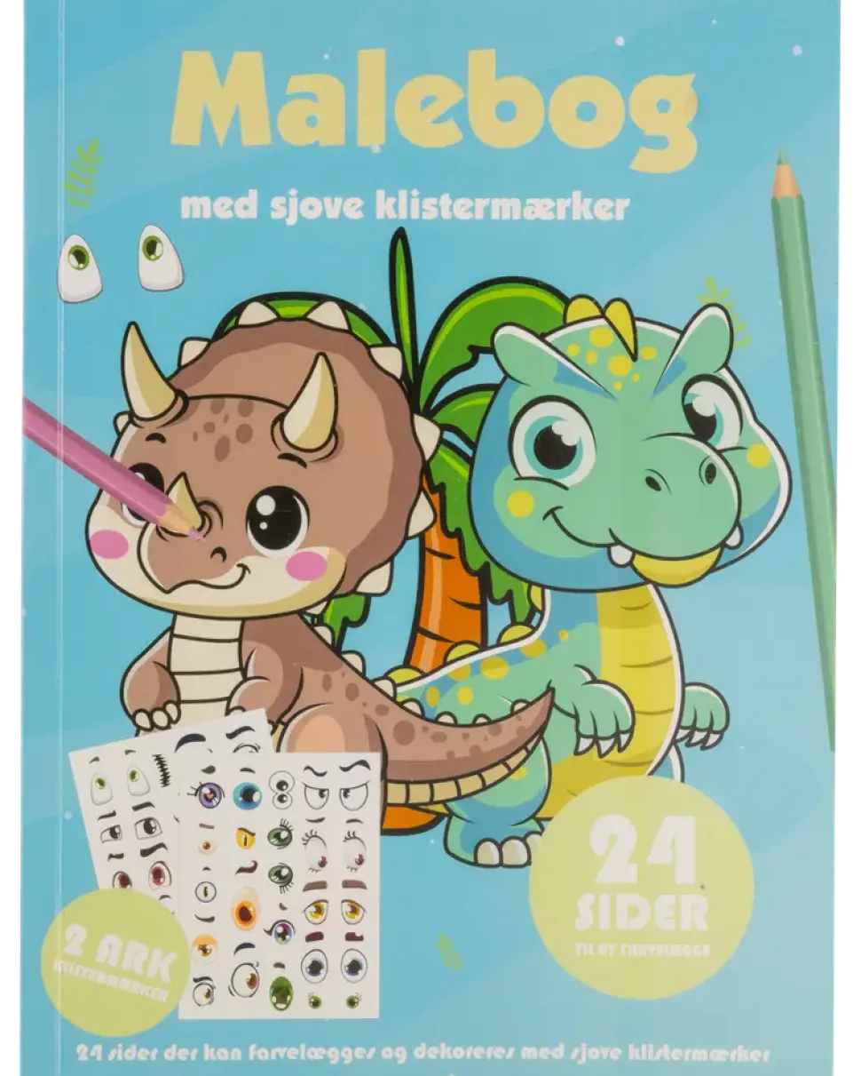 Målarbok med klistermärken