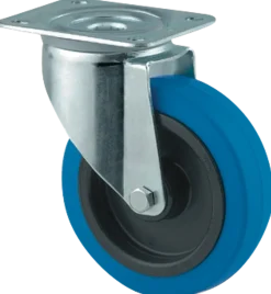 100 mm gummihjul vridbart
