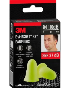 3M™ Öronproppar E-A-Rsoft™ FX™ gula – 5-pack
