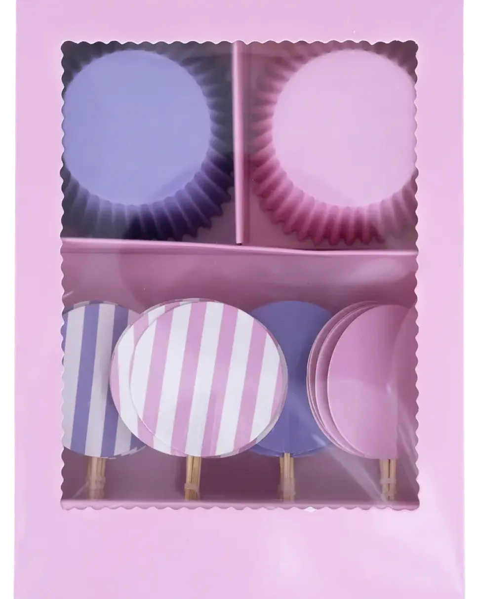 Muffinsformar Lila och rosa 24 st