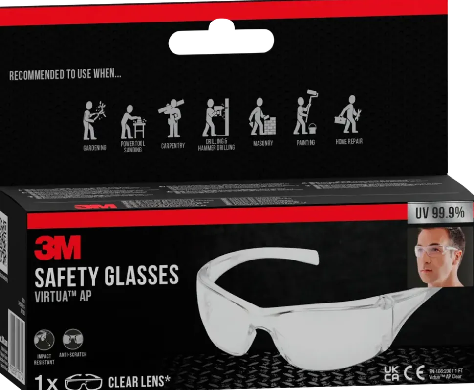 3M™ Virtua™ AP Skyddsglasögon – Klara linser