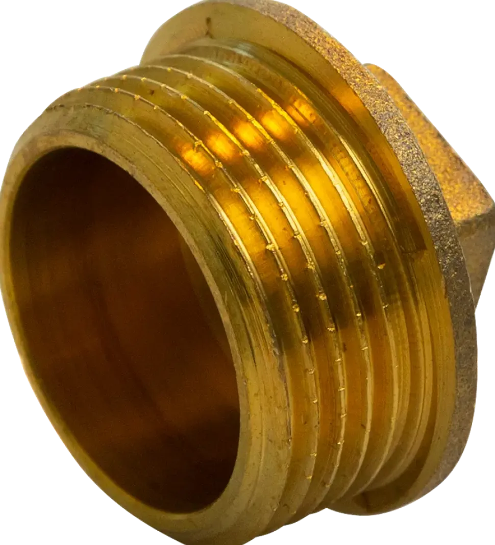 Ändplugg 1/2" mässing
