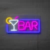 Neonskylt Bar H. 23 x B. 43 cm