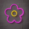 Neonskylt blomma Ø33 cm