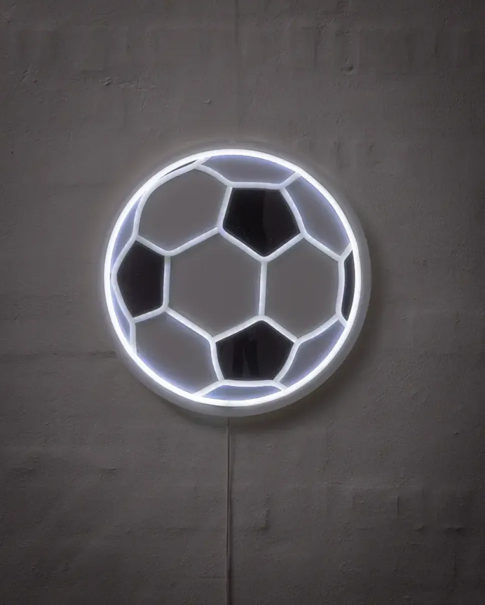Neonskylt fotboll Ø32 cm