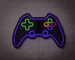 Neonskylt Gamepad H. 40 x B 60 cm