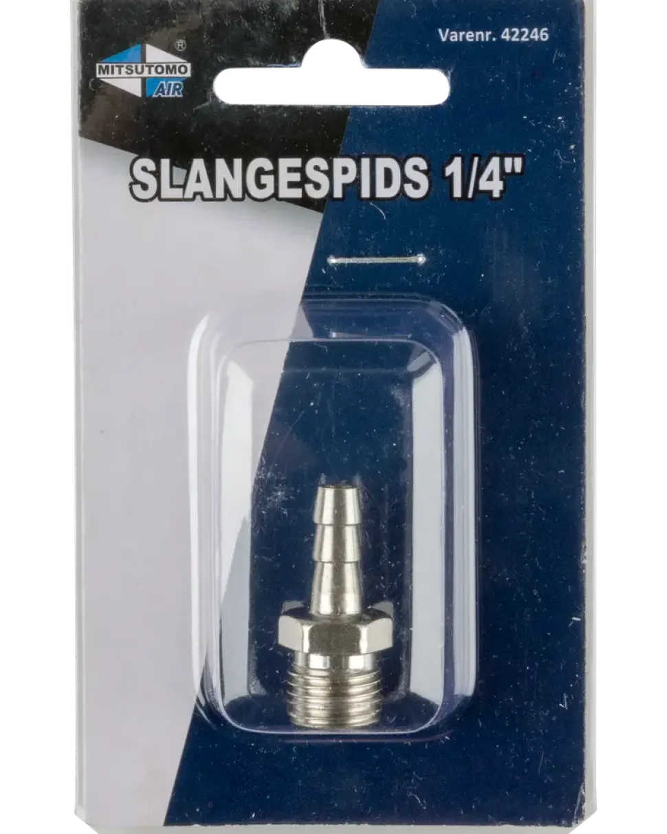 Nippel för slang 1/4"