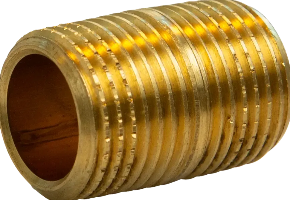 Nippelrör 1/2"x30mm mässing