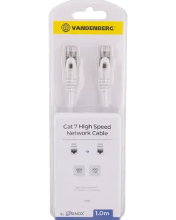 Nätverkskabel cat7 1 m vit