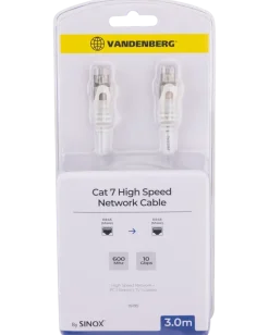 Nätverkskabel cat7 3 m vit