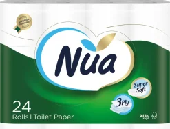 NUA Toalettpapper 3-lagers - 24 rullar