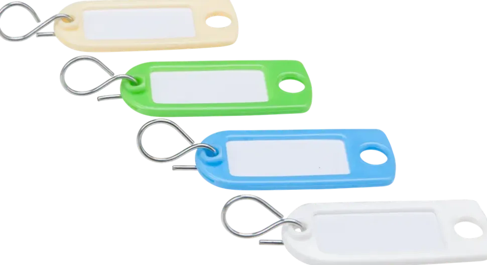 NYCKELBRICKA PLAST 4 ST