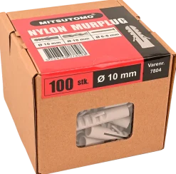 Nylonplugg 10 mm 100 st