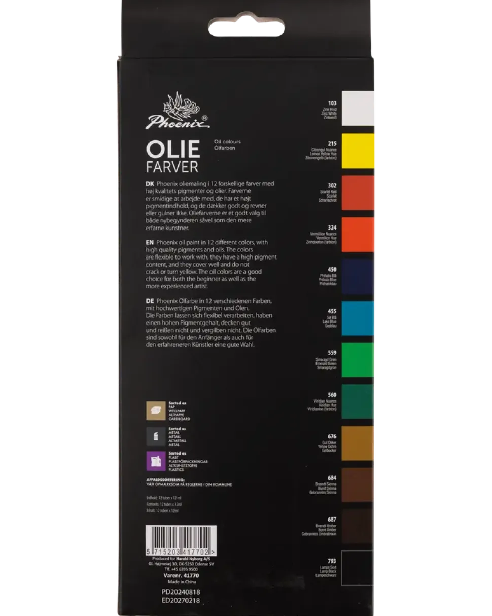 Oljefärger - 12 ml