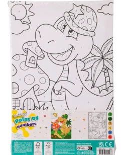 Paint by numbers canvas