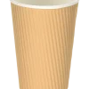 Pappmugg räfflad 250 ml 10-pack