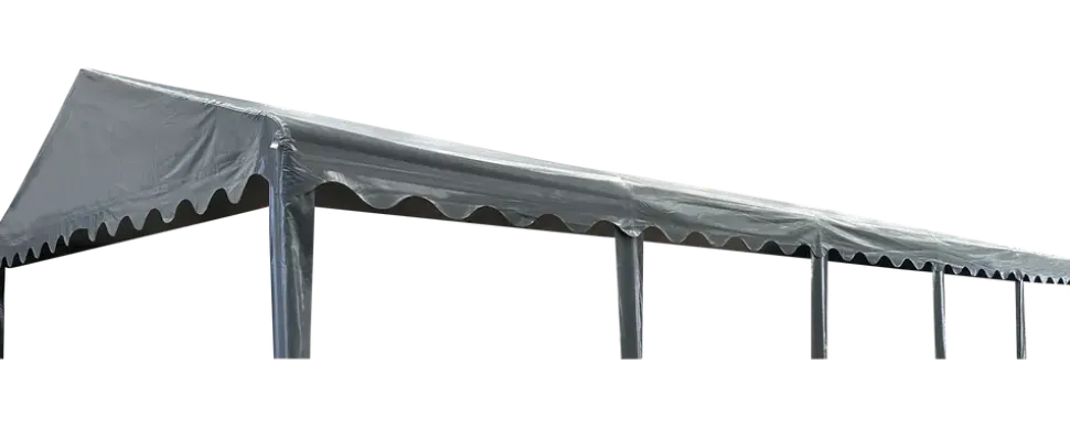 Partytält tak 5 x 10 meter - grått