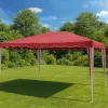 Paviljong 3x4 meter - Röd och vit