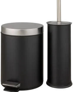 Pedalhink + toalettborste 3L - Svart