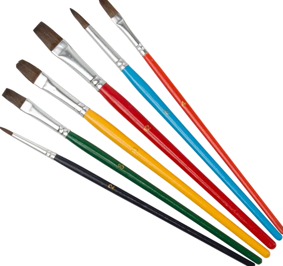 Penselset 6 st vattenfärg