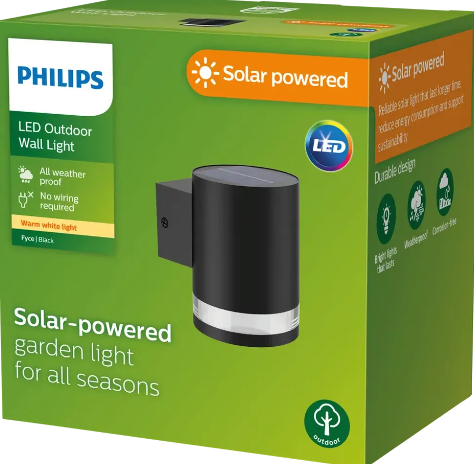 Philips Fyce - vägglampa med solceller