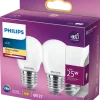 PHILIPS LED klotlampa 2,2W E27 A60 2-pack