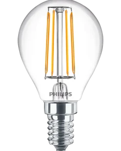 PHILIPS LED klotlampa 4,3W E14 2-pack