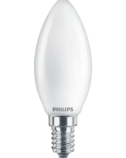 PHILIPS LED kronlampa 2,2W E14 B35 2-pack