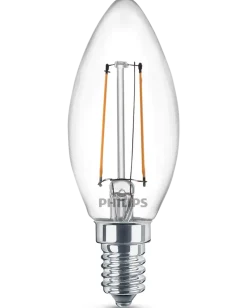 PHILIPS LED kronlampa 2W E14 2-pack