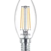 PHILIPS LED kronlampa 4,3W E14 2-pack