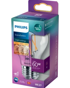 PHILIPS LED normallampa Scene Switch 7,5W E27