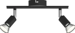 PHILIPS Spotlampe Limbali GU10 2 spot - svart