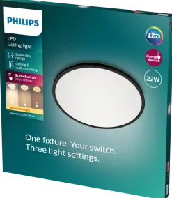 PHILIPS Superslim 22 W Svart