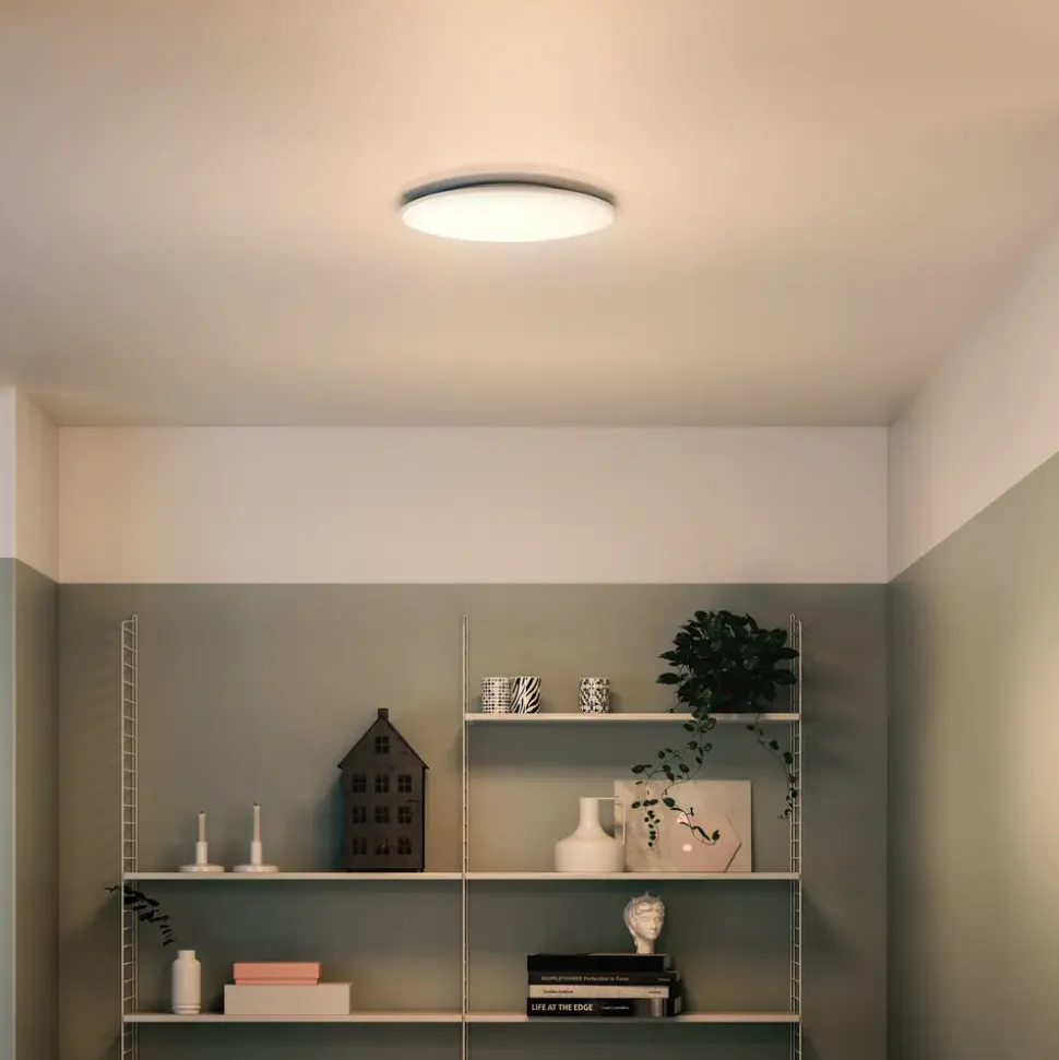 PHILIPS Taklampa Moire Ø22,5 cm 6 W – vit