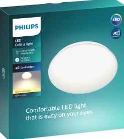 PHILIPS Taklampa Moire Ø32cm 17W - vit