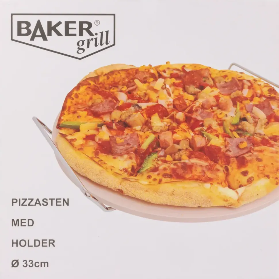 Pizzabaksten med handtag Ø33 cm