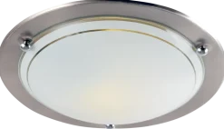 Plafond 30 cm mattkrom
