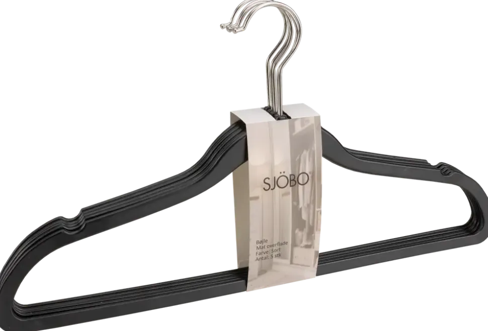 Plastgalge svart 5-pack