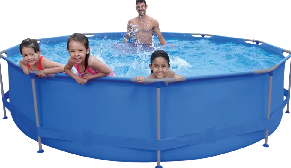 Pool med stålram 6125 l