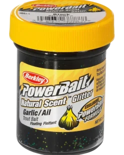 Powerbait Garlic Black Glitter