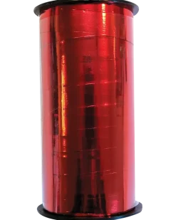 Presentband 50 m röd metallic