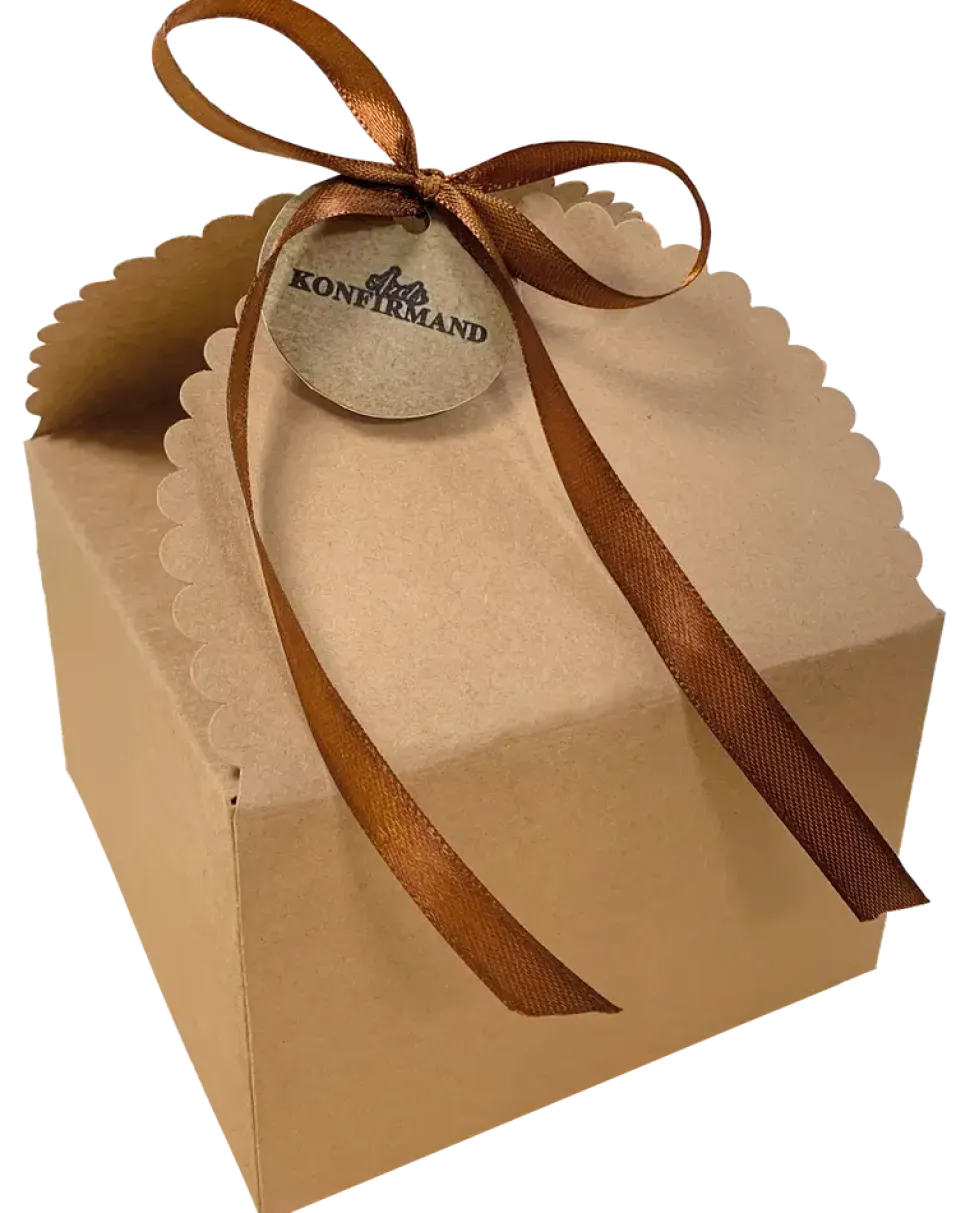 Presentförpackning natur 3 st
