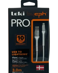 PRO USB till Lightning-kabel – 3 meter, vit