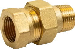 Radiatorkoppling 1/2'' rak - mässing