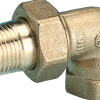 Radiatorkoppling 1/2'' vinkel - mässing