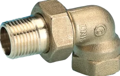 Radiatorkoppling 1/2'' vinkel - mässing