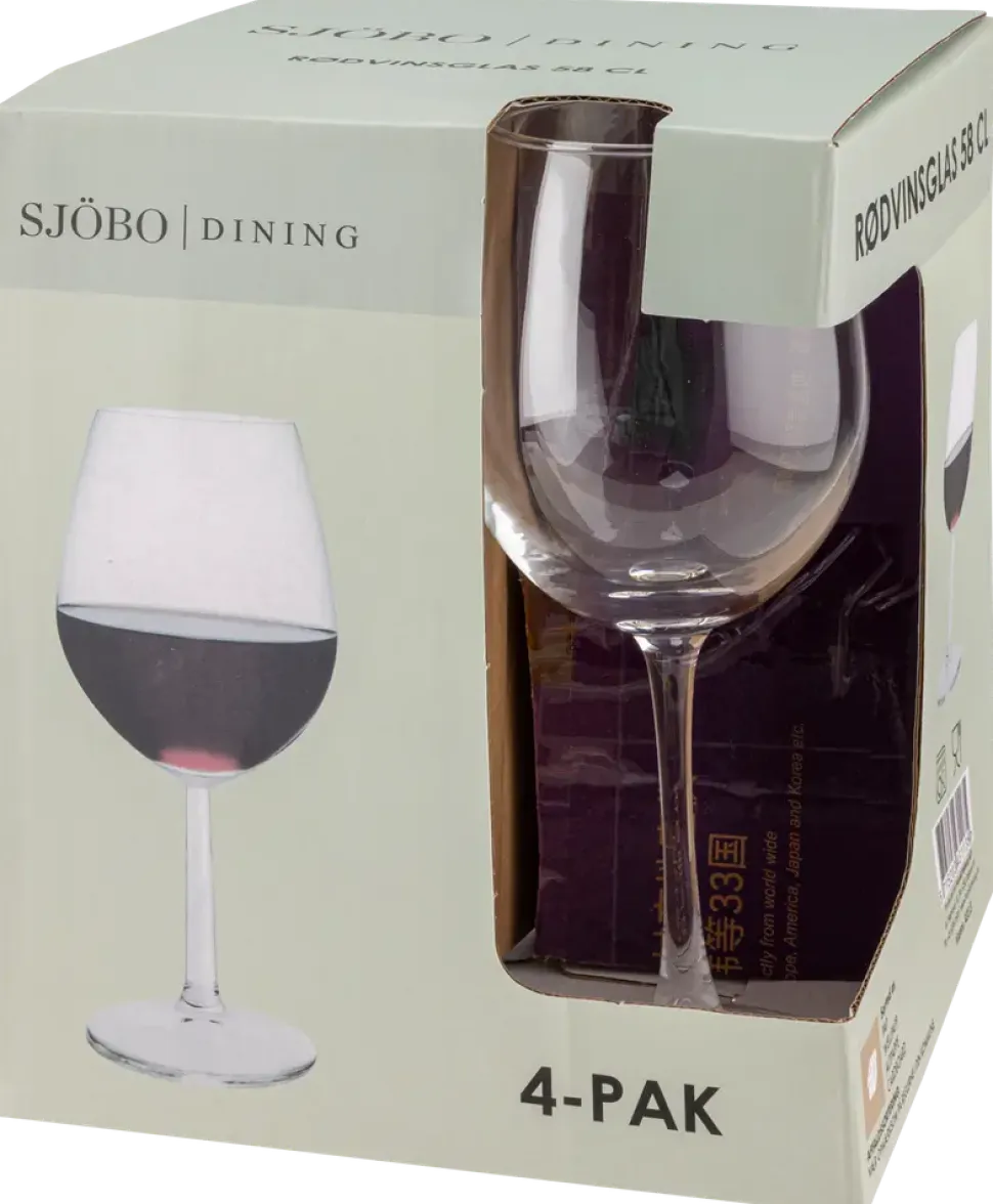 Rödvinsglas 58 cl 4-pack