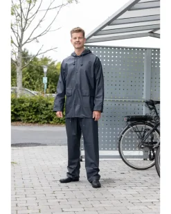 Regnställ blå