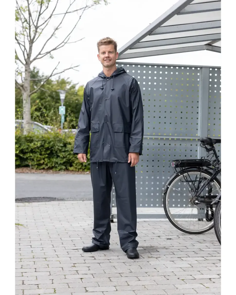 Regnställ blå