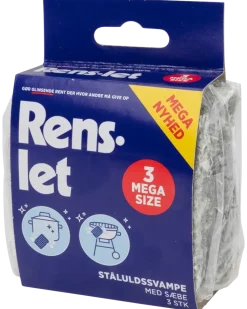 Rens-Let Stålull Mega 3-pack